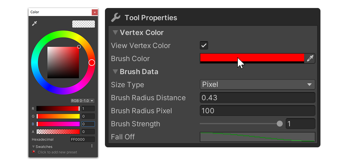 Brush Color Properties