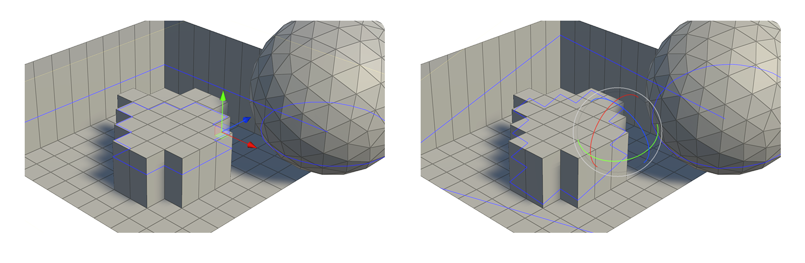 Slice Cut Tool Gizmo