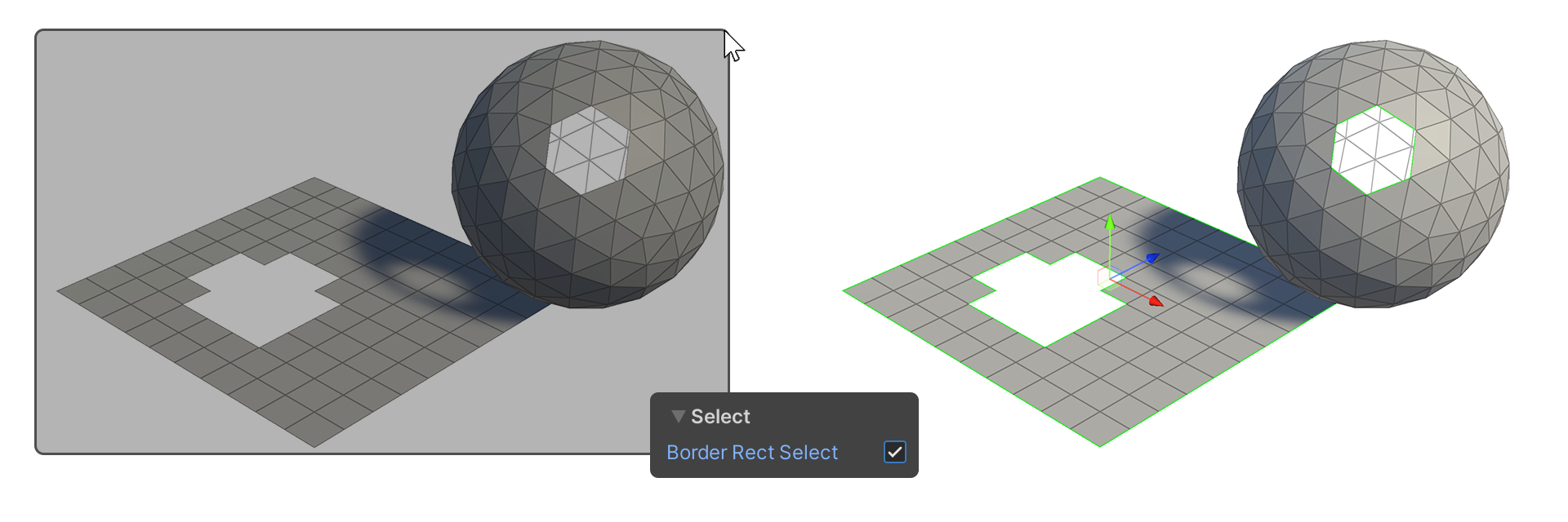 Edge Border Rect Select On