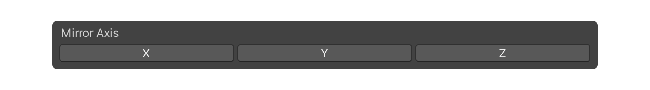 Mirror Modifier Axis
