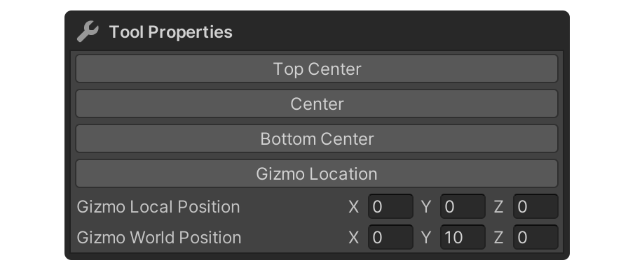 Pivot Tool Properties