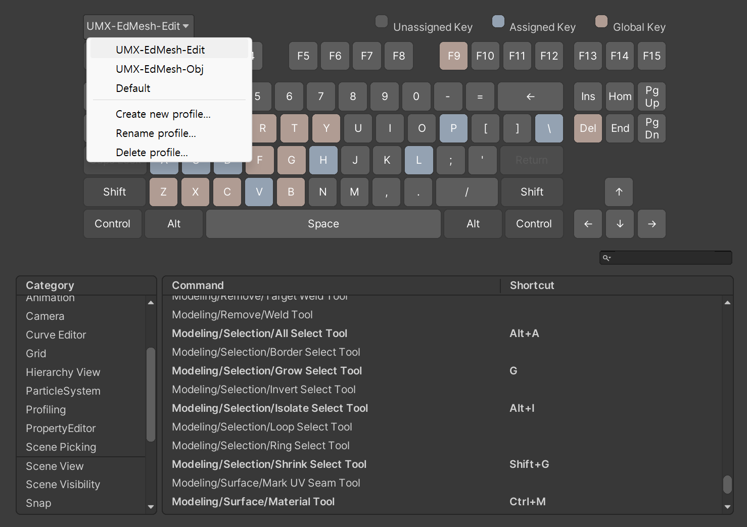 Unity Shortcut Manager