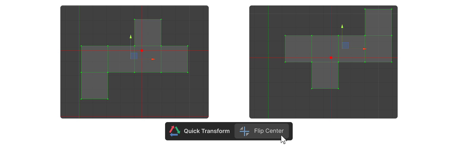 Flip Center Tool Cursor