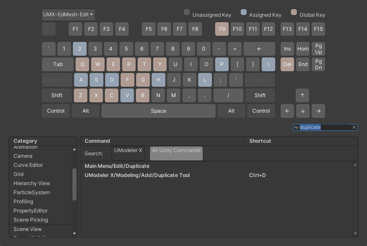 Unity Shortcut Manager