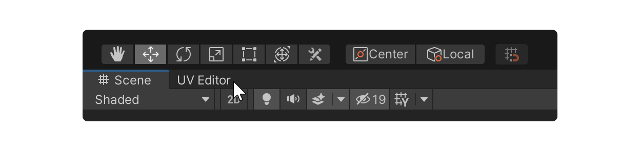 UV Editor Tab Click