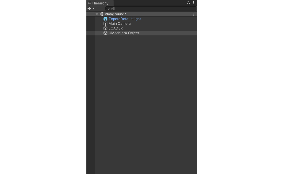 Unity Interface-Hierarchy