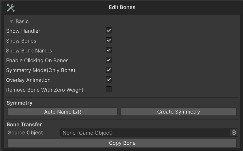 Edit Bones Properties Basic