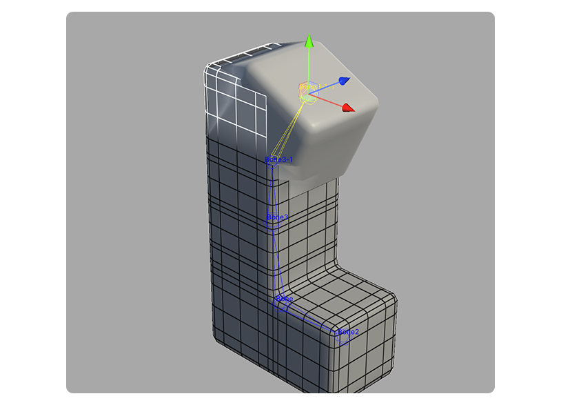 Weight Brush Tool Result