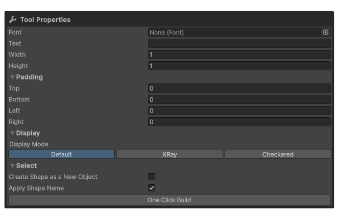 Rectangle Tool Properties