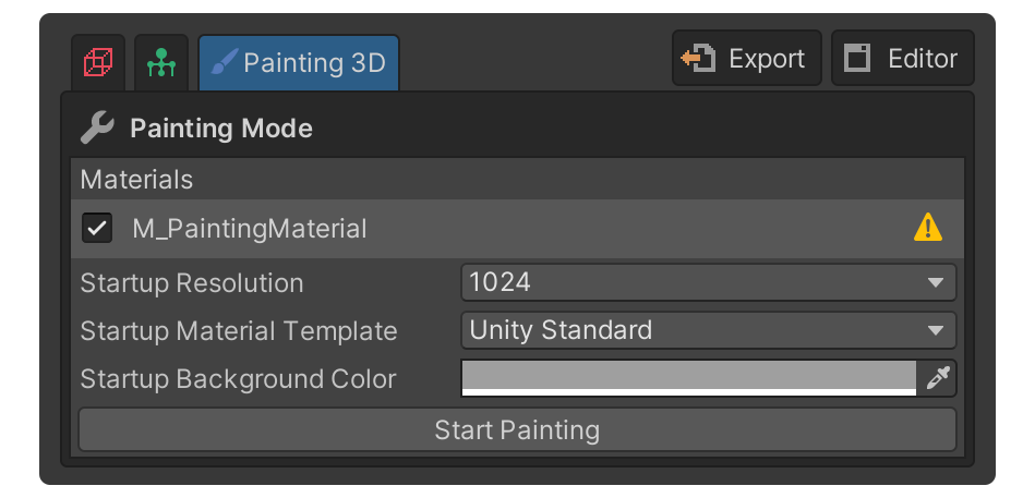Painting Mode Start