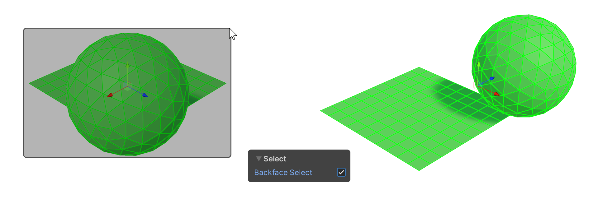 Face Backface Select On