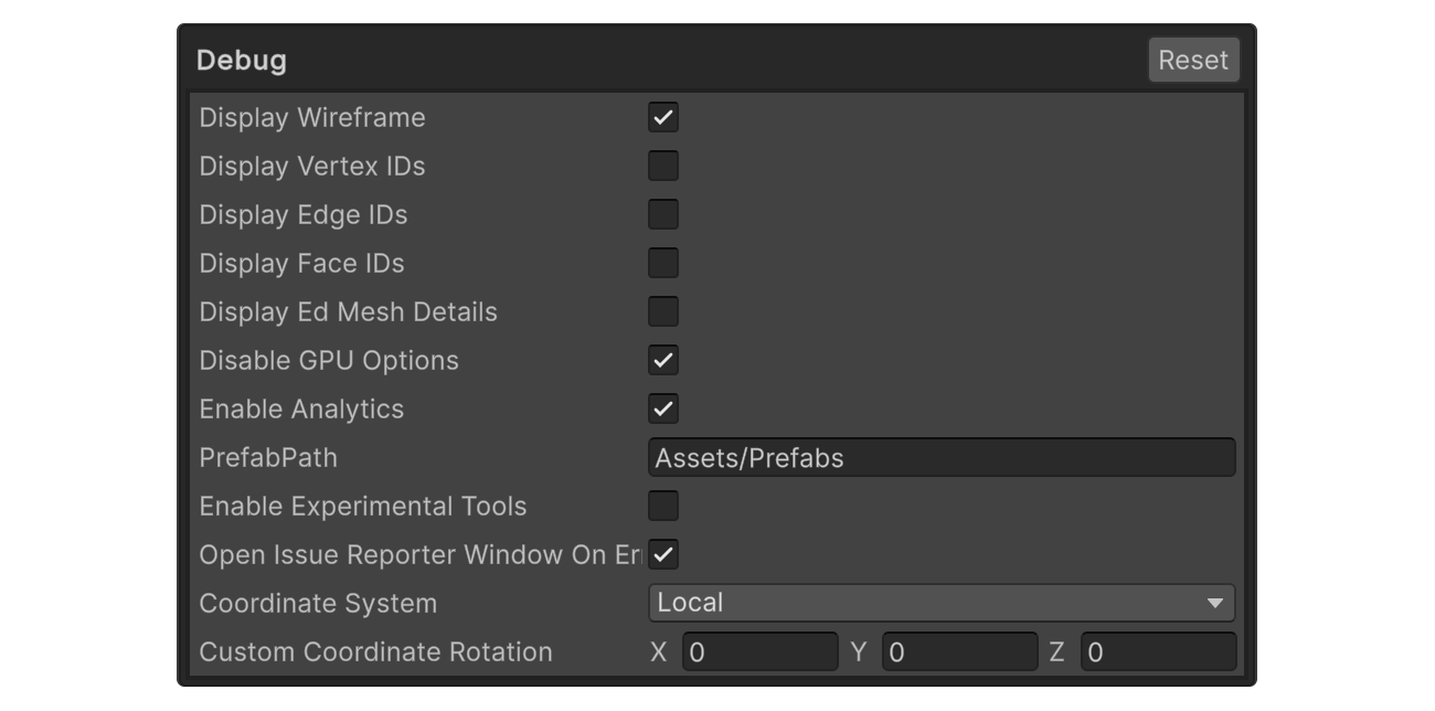 Preference Debug