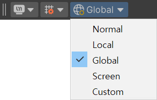 Coordinate System Toolbar