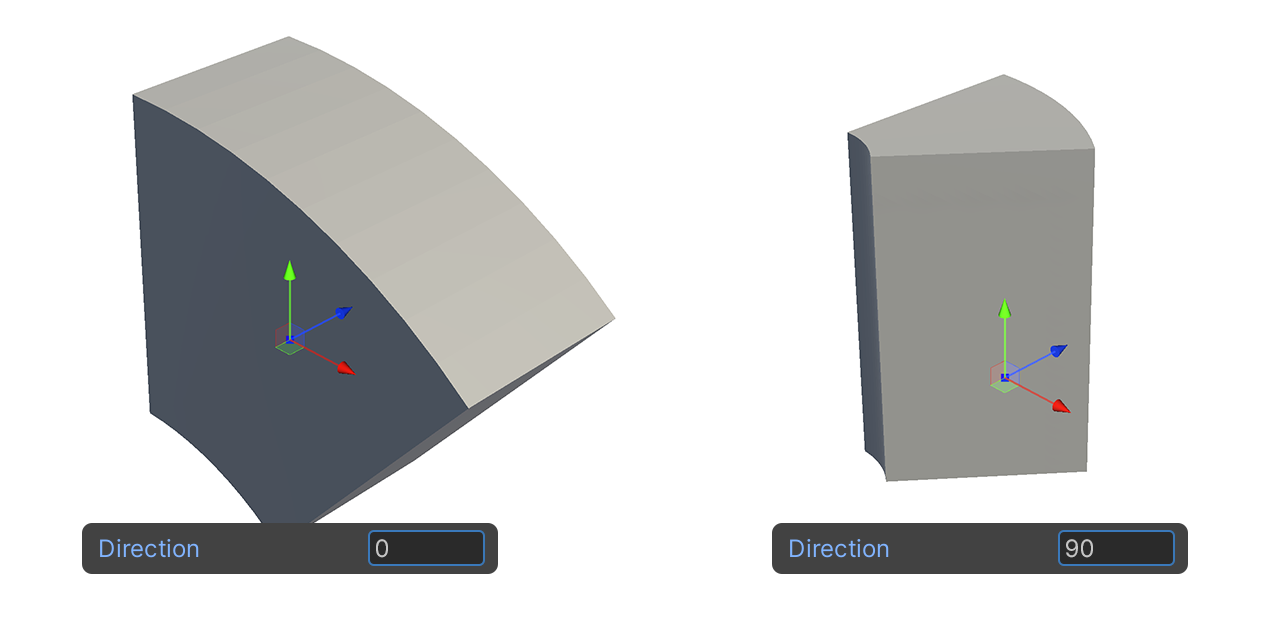 Bend Modifier Direction