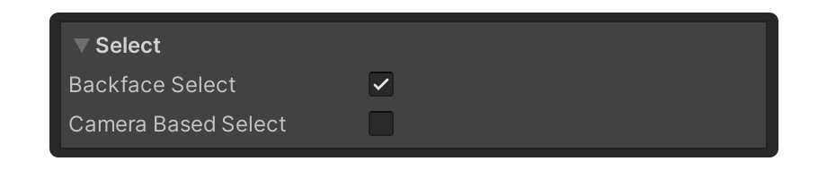 Weight Tool Properties Select