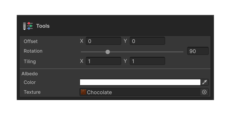 Fill layer properties