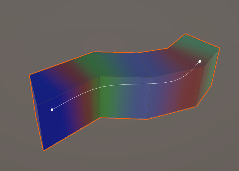 Gradient — CurveMesh mode