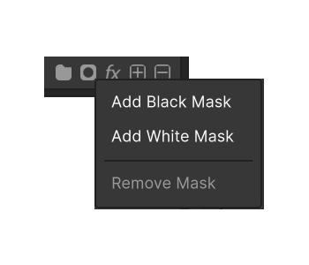 Layer mask menu
