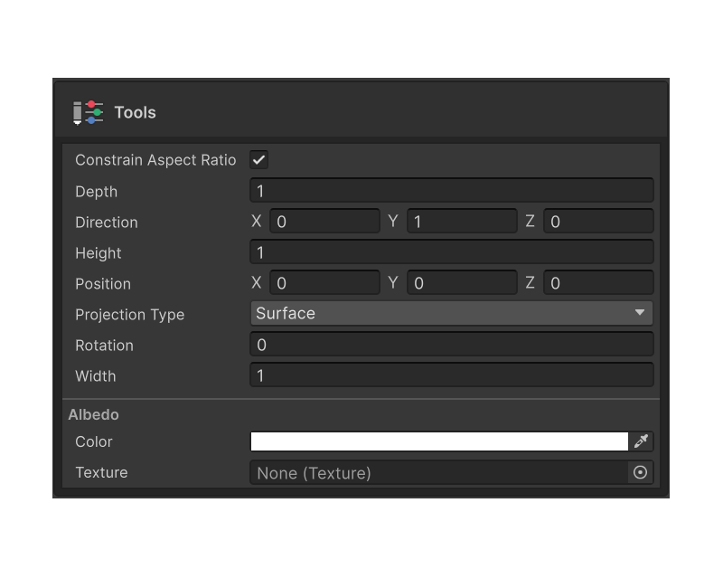 Sticker layer properties