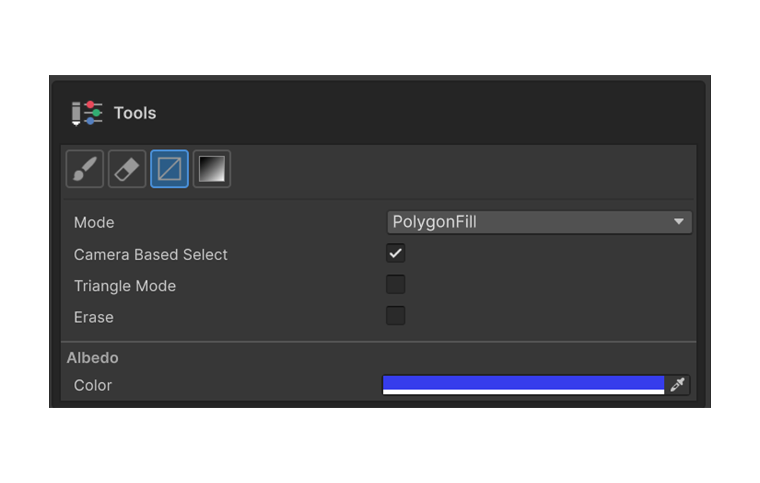 Tools section — Rect Fill